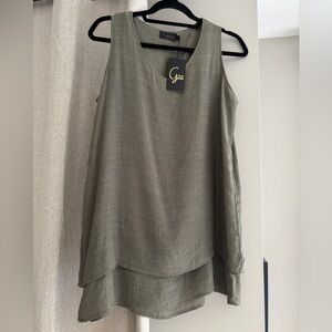 Goa Linen Look Tank Top - Size S (PTP 20") - New With tags